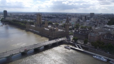 Palácio de Westminster visto da London Eye