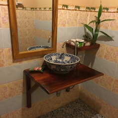 Banheiro do Lao Lu Lodge